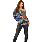 NAIDOC Deadly 50 Years Off Shoulder Sweater Aboriginal and Torres Strait Islander