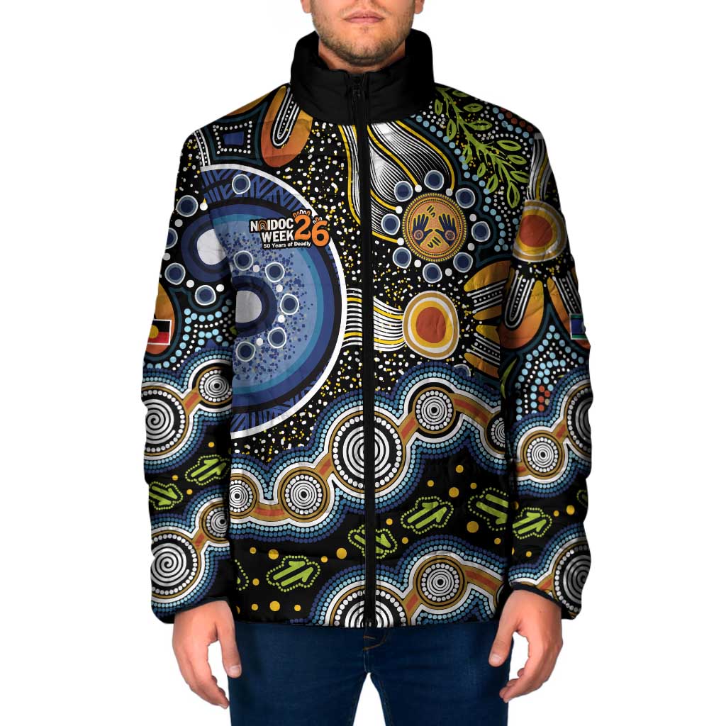 NAIDOC Deadly 50 Years Padded Jacket Aboriginal and Torres Strait Islander