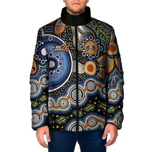 NAIDOC Deadly 50 Years Padded Jacket Aboriginal and Torres Strait Islander