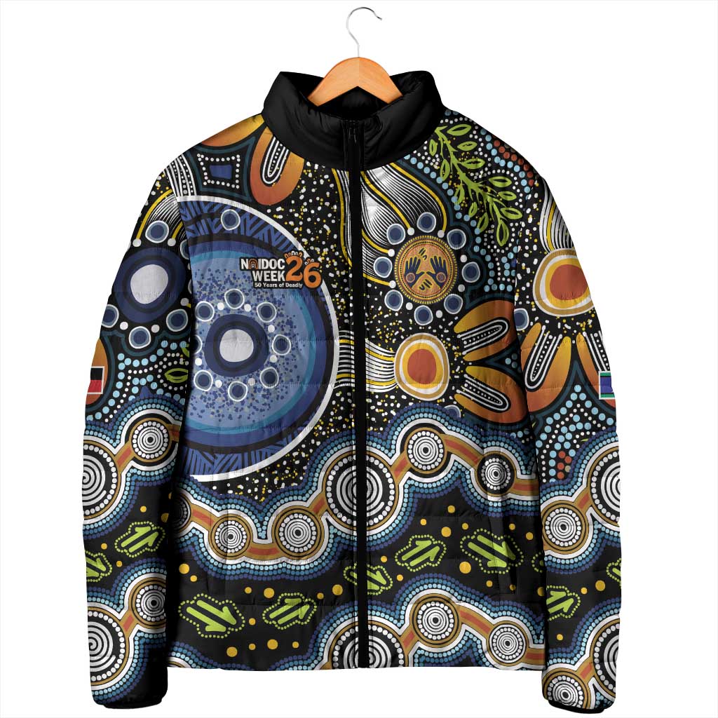 NAIDOC Deadly 50 Years Padded Jacket Aboriginal and Torres Strait Islander