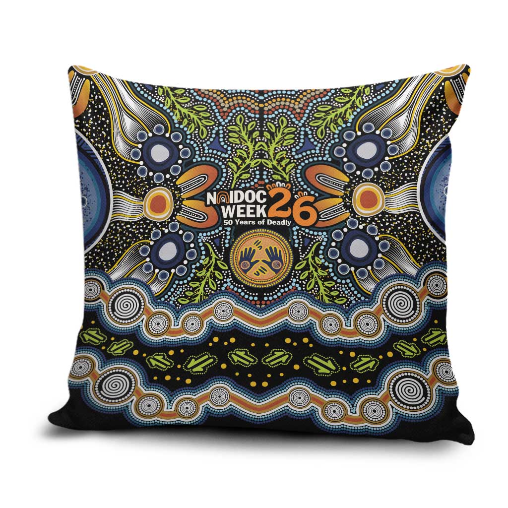 NAIDOC Deadly 50 Years Pillow Cover Aboriginal and Torres Strait Islander