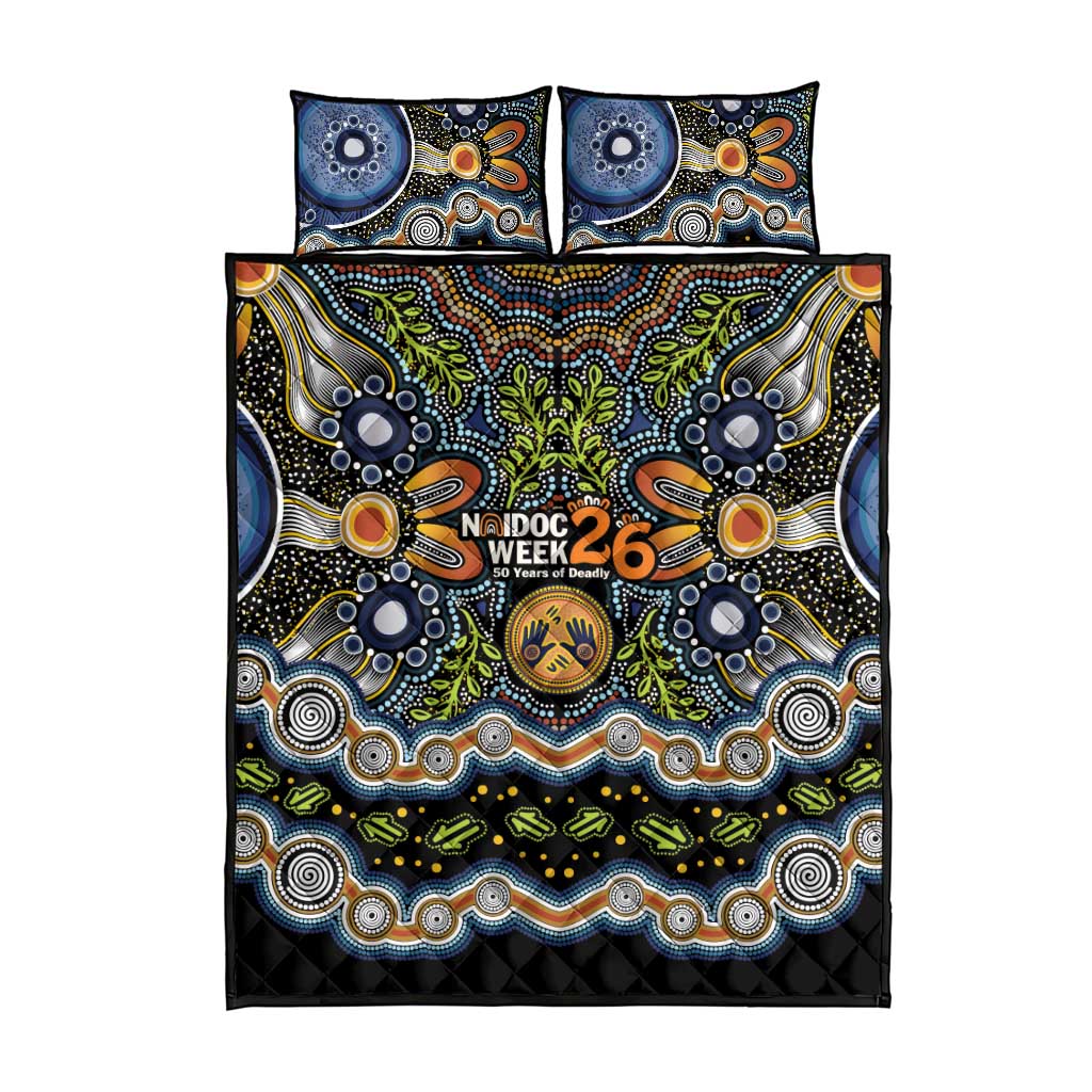 NAIDOC Deadly 50 Years Quilt Bed Set Aboriginal and Torres Strait Islander