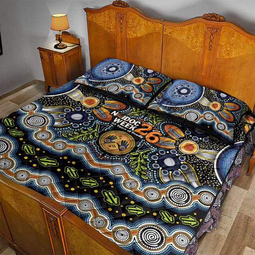 NAIDOC Deadly 50 Years Quilt Bed Set Aboriginal and Torres Strait Islander