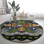 NAIDOC Deadly 50 Years Round Carpet Aboriginal and Torres Strait Islander