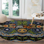 NAIDOC Deadly 50 Years Round Carpet Aboriginal and Torres Strait Islander