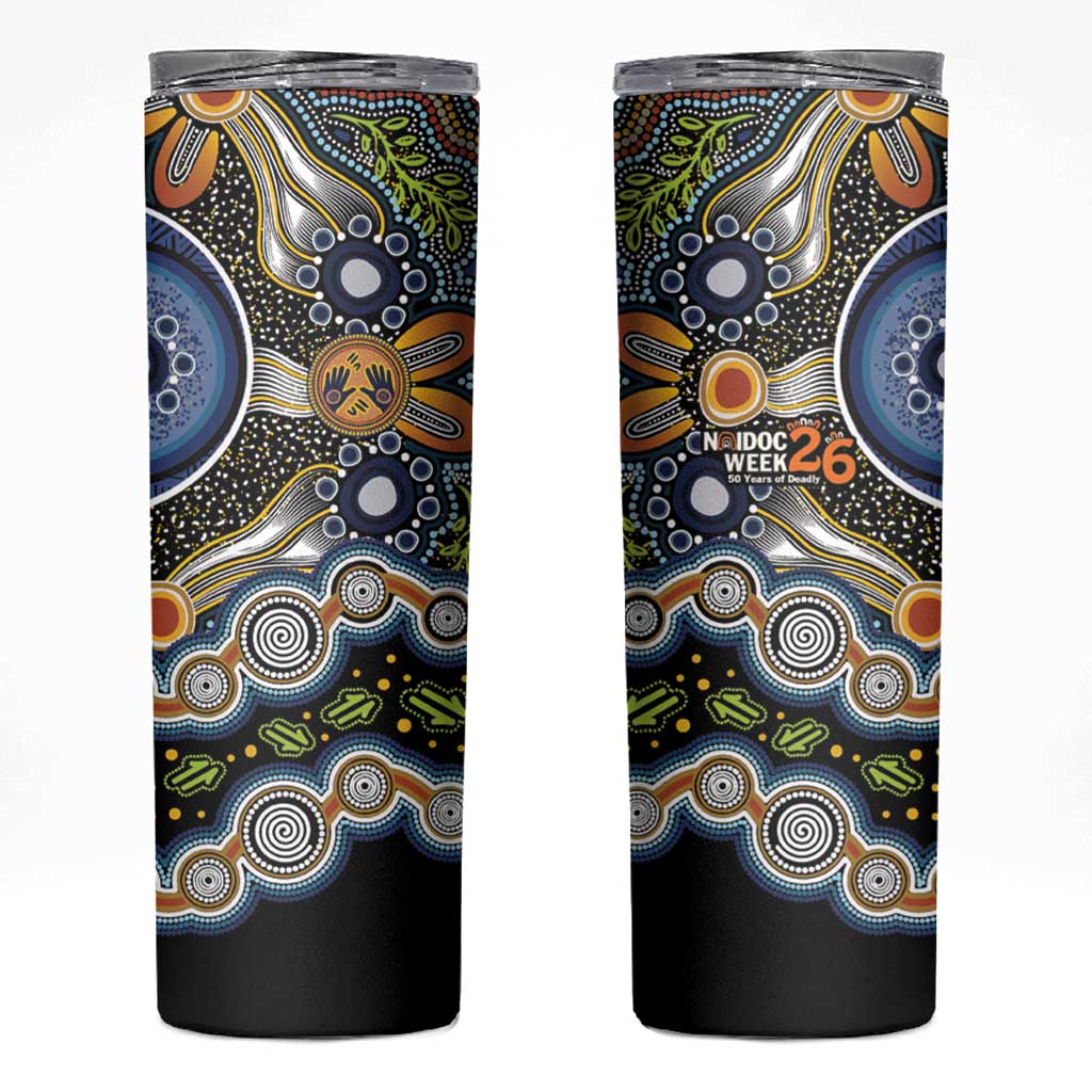 NAIDOC Deadly 50 Years Skinny Tumbler Aboriginal and Torres Strait Islander