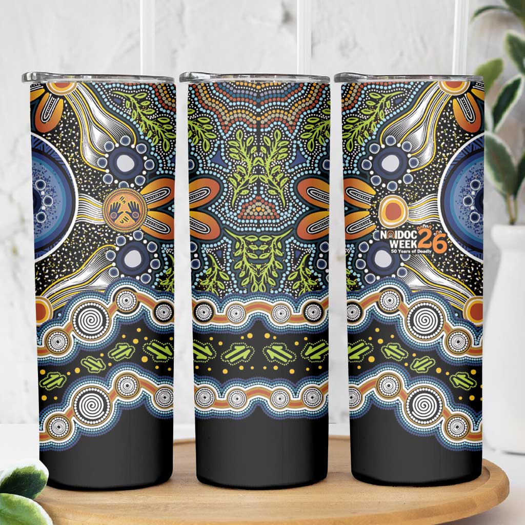 NAIDOC Deadly 50 Years Skinny Tumbler Aboriginal and Torres Strait Islander
