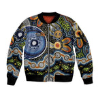 NAIDOC Deadly 50 Years Sleeve Zip Bomber Jacket Aboriginal and Torres Strait Islander