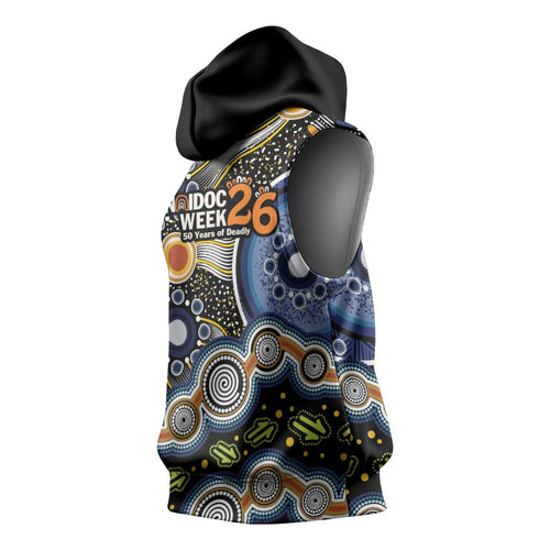 NAIDOC Deadly 50 Years Sleeveless Hoodie Aboriginal and Torres Strait Islander