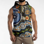 NAIDOC Deadly 50 Years Sleeveless Hoodie Aboriginal and Torres Strait Islander