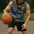 NAIDOC Deadly 50 Years Sleeveless Hoodie Aboriginal and Torres Strait Islander