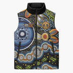 NAIDOC Deadly 50 Years Sleeveless Puffer Jacket Aboriginal and Torres Strait Islander