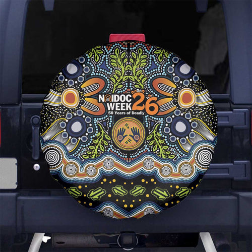 NAIDOC Deadly 50 Years Spare Tire Cover Aboriginal and Torres Strait Islander