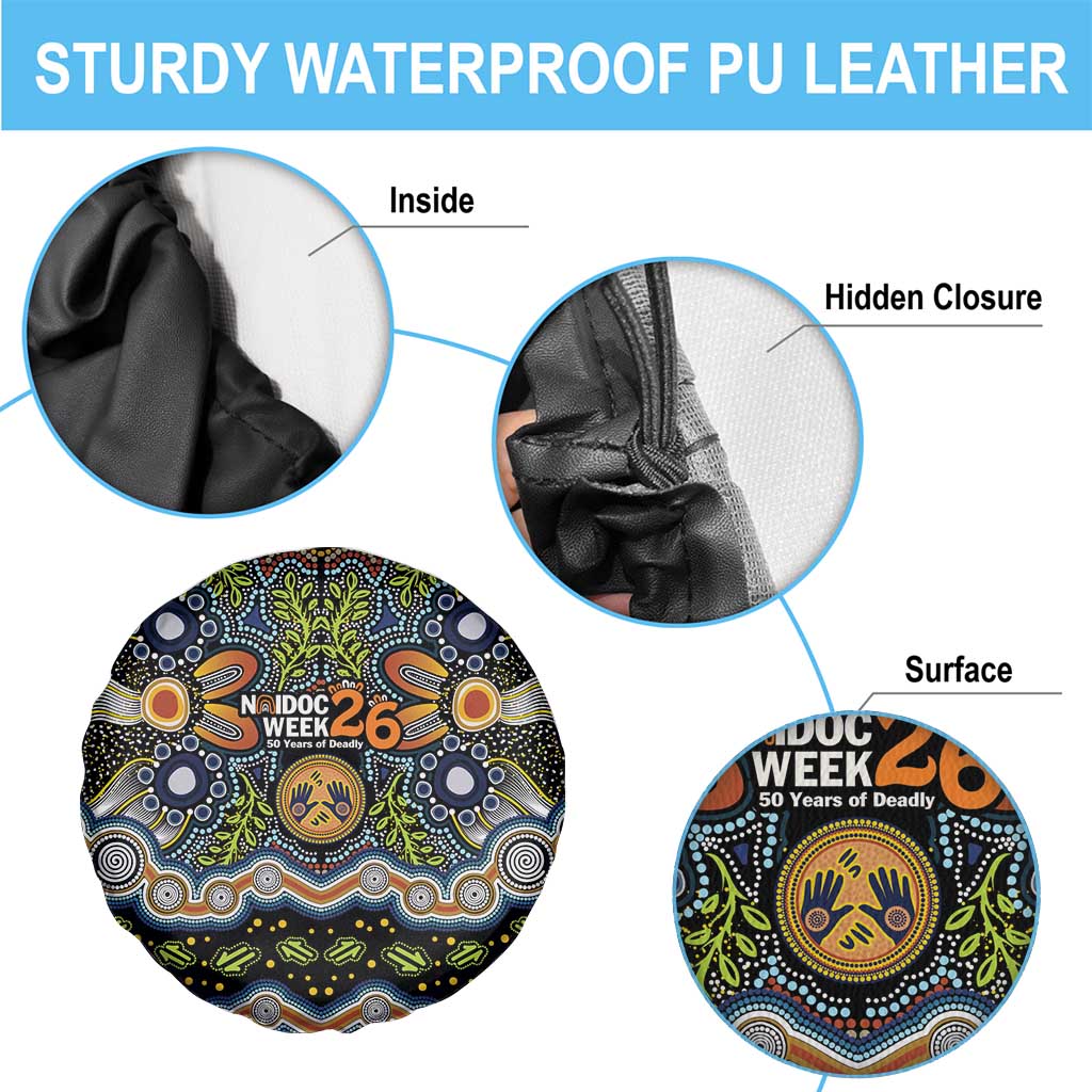 NAIDOC Deadly 50 Years Spare Tire Cover Aboriginal and Torres Strait Islander