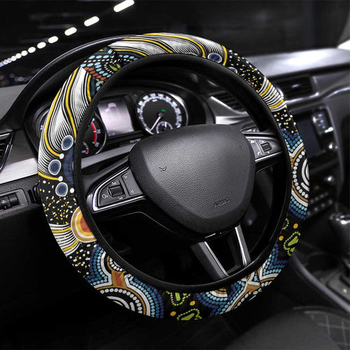 NAIDOC Deadly 50 Years Steering Wheel Cover Aboriginal and Torres Strait Islander