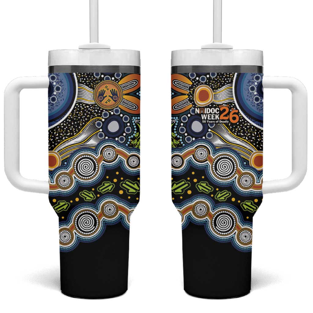 NAIDOC Deadly 50 Years Tumbler With Handle Aboriginal and Torres Strait Islander