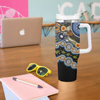 NAIDOC Deadly 50 Years Tumbler With Handle Aboriginal and Torres Strait Islander