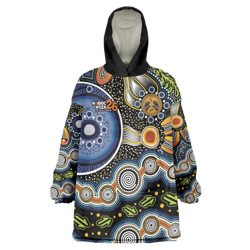 NAIDOC Deadly 50 Years Wearable Blanket Hoodie Aboriginal and Torres Strait Islander