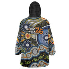 NAIDOC Deadly 50 Years Wearable Blanket Hoodie Aboriginal and Torres Strait Islander