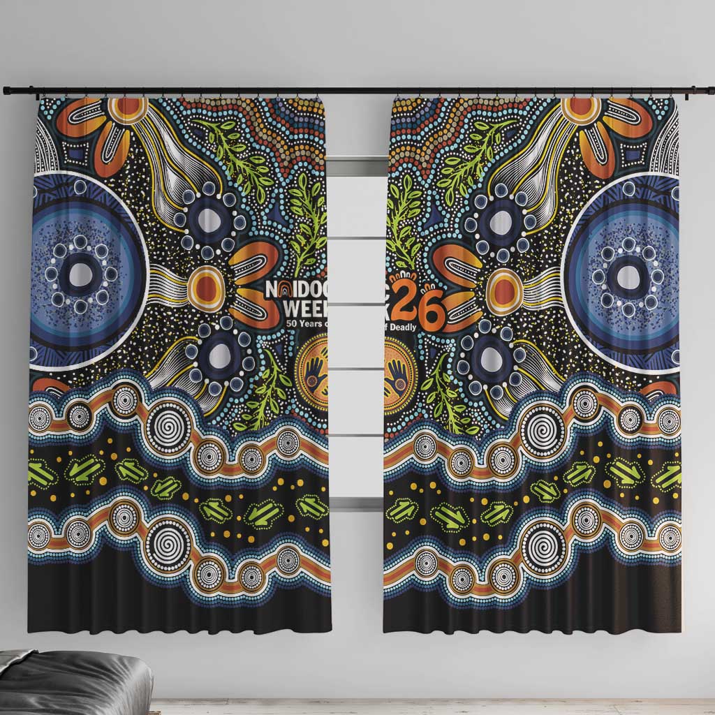 NAIDOC Deadly 50 Years Window Curtain Aboriginal and Torres Strait Islander