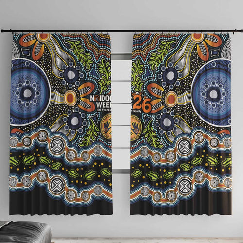 NAIDOC Deadly 50 Years Window Curtain Aboriginal and Torres Strait Islander