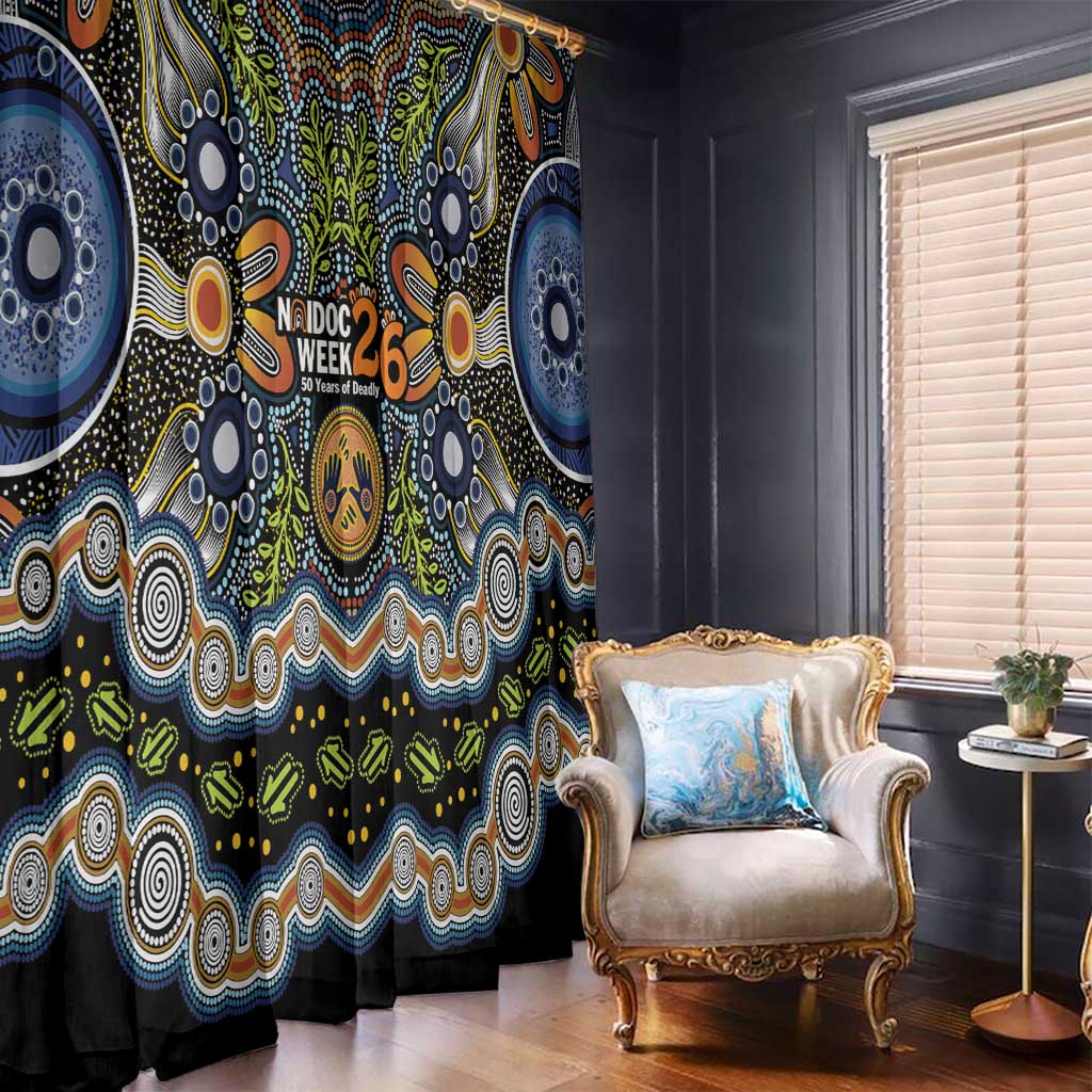 NAIDOC Deadly 50 Years Window Curtain Aboriginal and Torres Strait Islander
