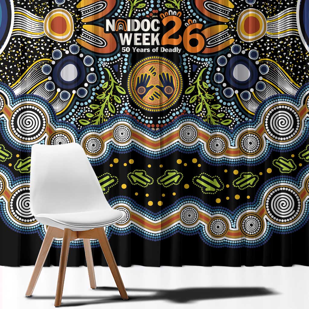 NAIDOC Deadly 50 Years Window Curtain Aboriginal and Torres Strait Islander