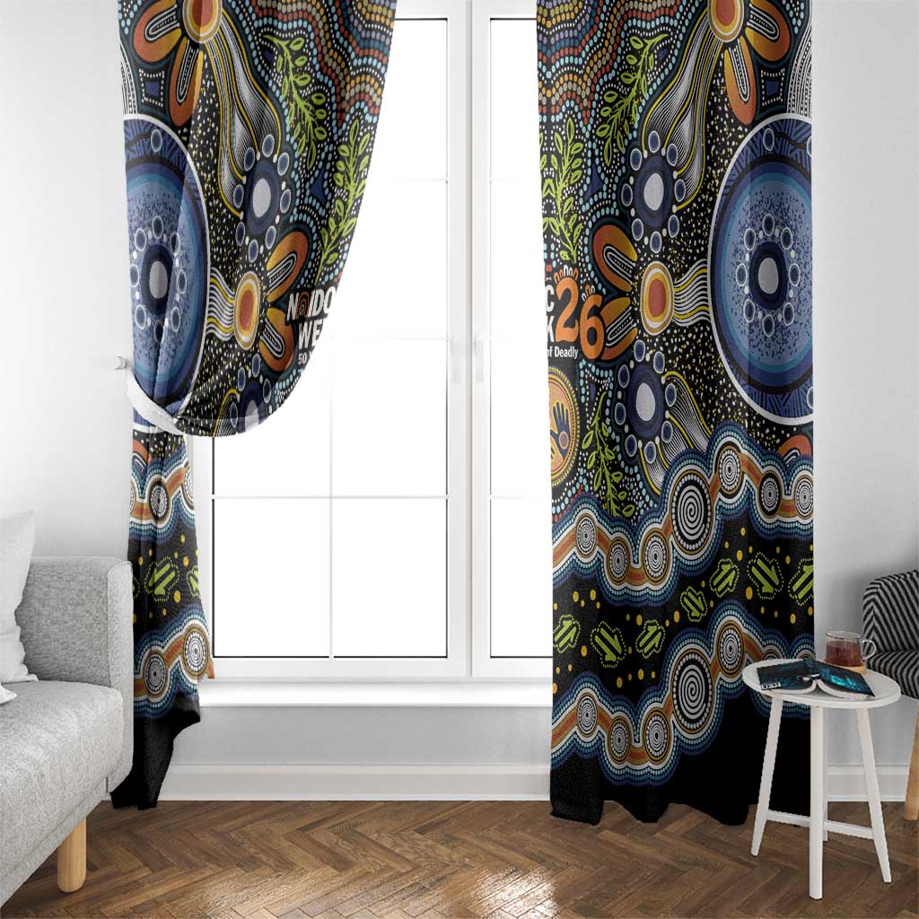 NAIDOC Deadly 50 Years Window Curtain Aboriginal and Torres Strait Islander