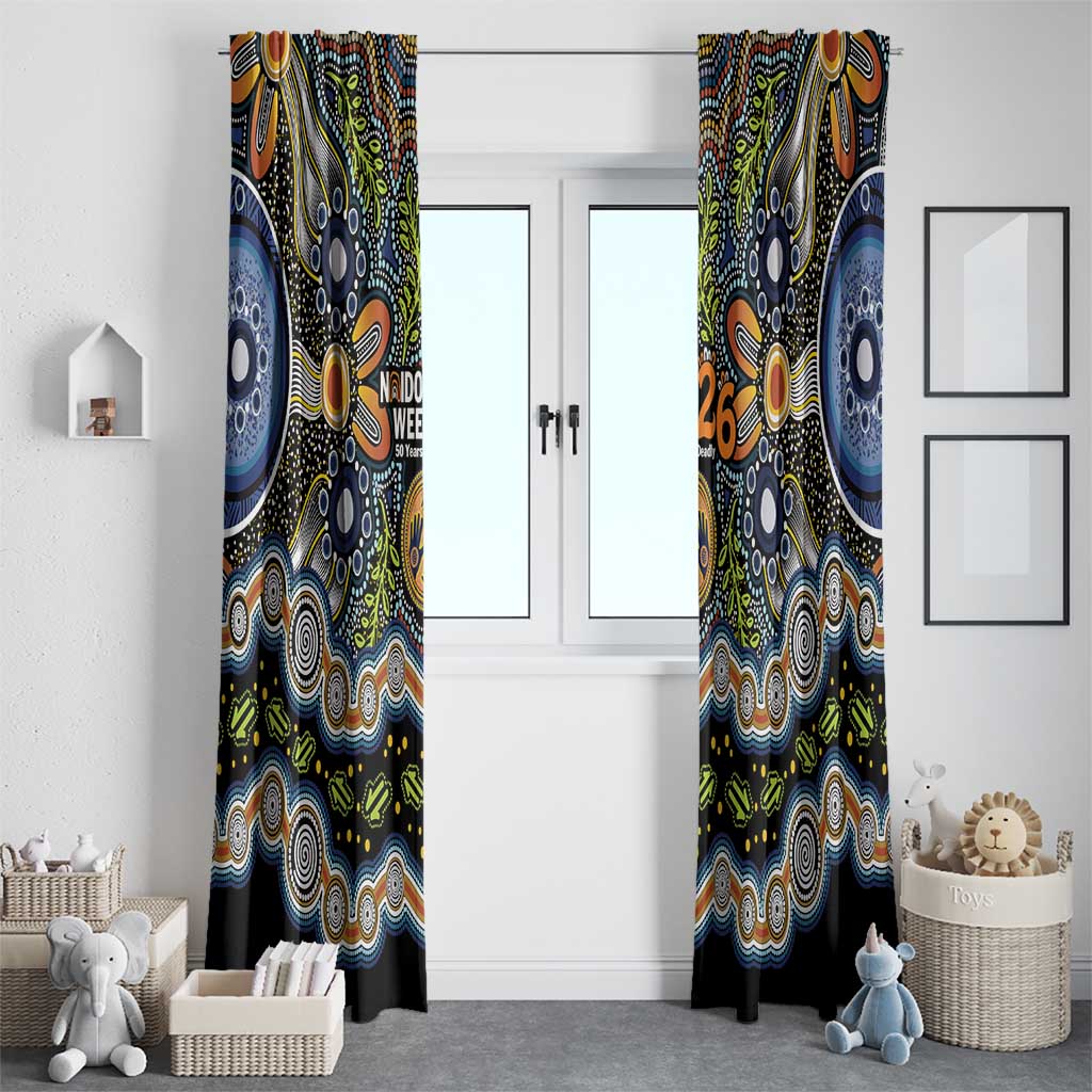 NAIDOC Deadly 50 Years Window Curtain Aboriginal and Torres Strait Islander