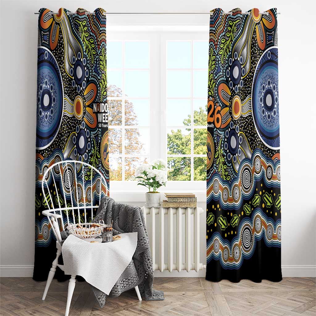 NAIDOC Deadly 50 Years Window Curtain Aboriginal and Torres Strait Islander