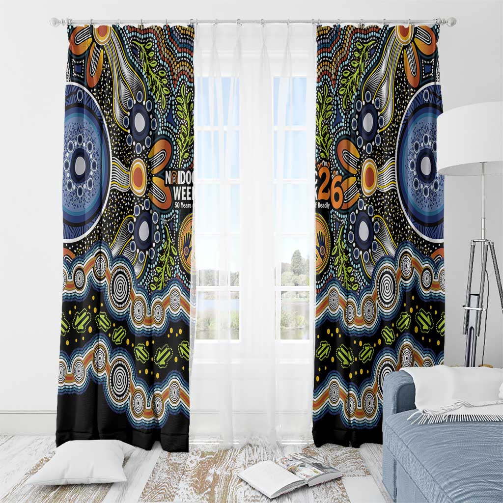NAIDOC Deadly 50 Years Window Curtain Aboriginal and Torres Strait Islander