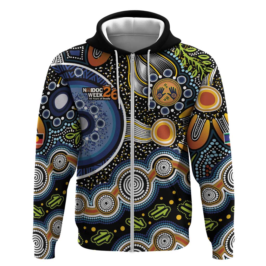 NAIDOC Deadly 50 Years Zip Hoodie Aboriginal and Torres Strait Islander