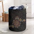 NAIDOC Deadly 50 Years Laundry Basket Aboriginal Black Gold Boomerang Art