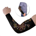 NAIDOC Deadly 50 Years Arm Sleeves Aboriginal Black Gold Boomerang Art