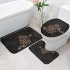 NAIDOC Deadly 50 Years Bathroom Set Aboriginal Black Gold Boomerang Art