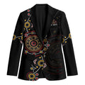 NAIDOC Deadly 50 Years Blazer Aboriginal Black Gold Boomerang Art
