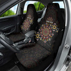 NAIDOC Deadly 50 Years Car Seat Cover Aboriginal Black Gold Boomerang Art