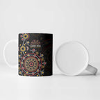NAIDOC Deadly 50 Years Ceramic Mug Aboriginal Black Gold Boomerang Art