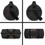 NAIDOC Deadly 50 Years Duffle Bag Aboriginal Black Gold Boomerang Art