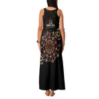 NAIDOC Deadly 50 Years Family Matching Tank Maxi Dress and Hawaiian Shirt Aboriginal Black Gold Boomerang Art
