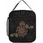 NAIDOC Deadly 50 Years Lunch Bag Aboriginal Black Gold Boomerang Art
