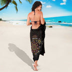 NAIDOC Deadly 50 Years Sarong Aboriginal Black Gold Boomerang Art