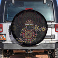 NAIDOC Deadly 50 Years Spare Tire Cover Aboriginal Black Gold Boomerang Art