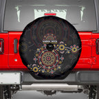 NAIDOC Deadly 50 Years Spare Tire Cover Aboriginal Black Gold Boomerang Art