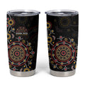 NAIDOC Deadly 50 Years Tumbler Cup Aboriginal Black Gold Boomerang Art