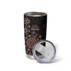 NAIDOC Deadly 50 Years Tumbler Cup Aboriginal Black Gold Boomerang Art
