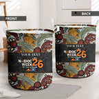 Personalised NAIDOC Deadly 50 Years Laundry Basket Minimalist Aboriginal Art