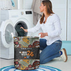 Personalised NAIDOC Deadly 50 Years Laundry Basket Minimalist Aboriginal Art