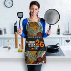 Personalised NAIDOC Deadly 50 Years Apron Minimalist Aboriginal Art