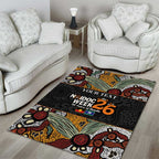 Personalised NAIDOC Deadly 50 Years Area Rug Minimalist Aboriginal Art